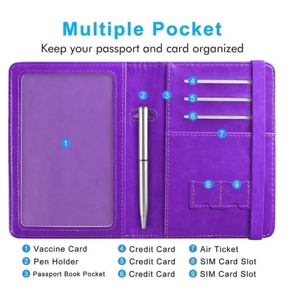 Leather Passport Cover - Picture 3 of 5